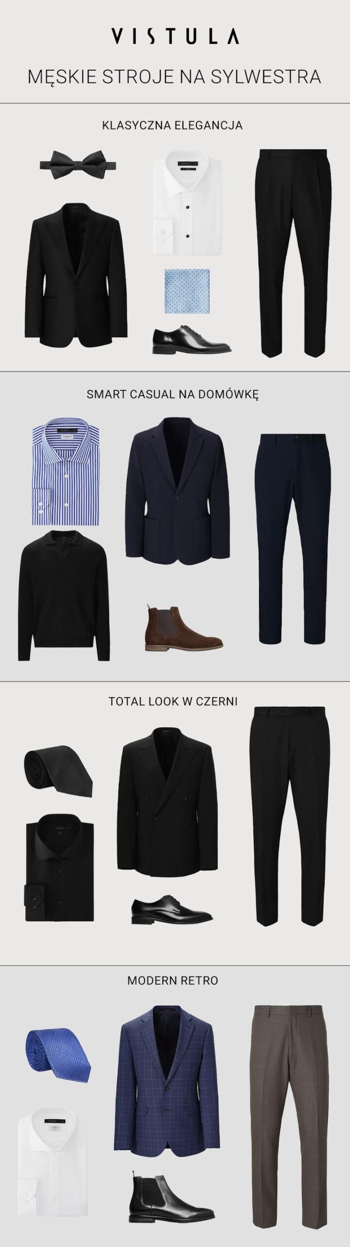 Męska moda sylwestrowa