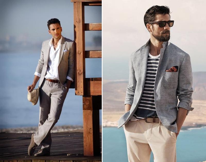 Elegancki garnitur na lato