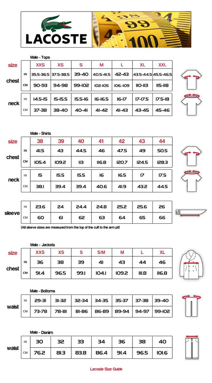 Idealny rozmiar Lacoste