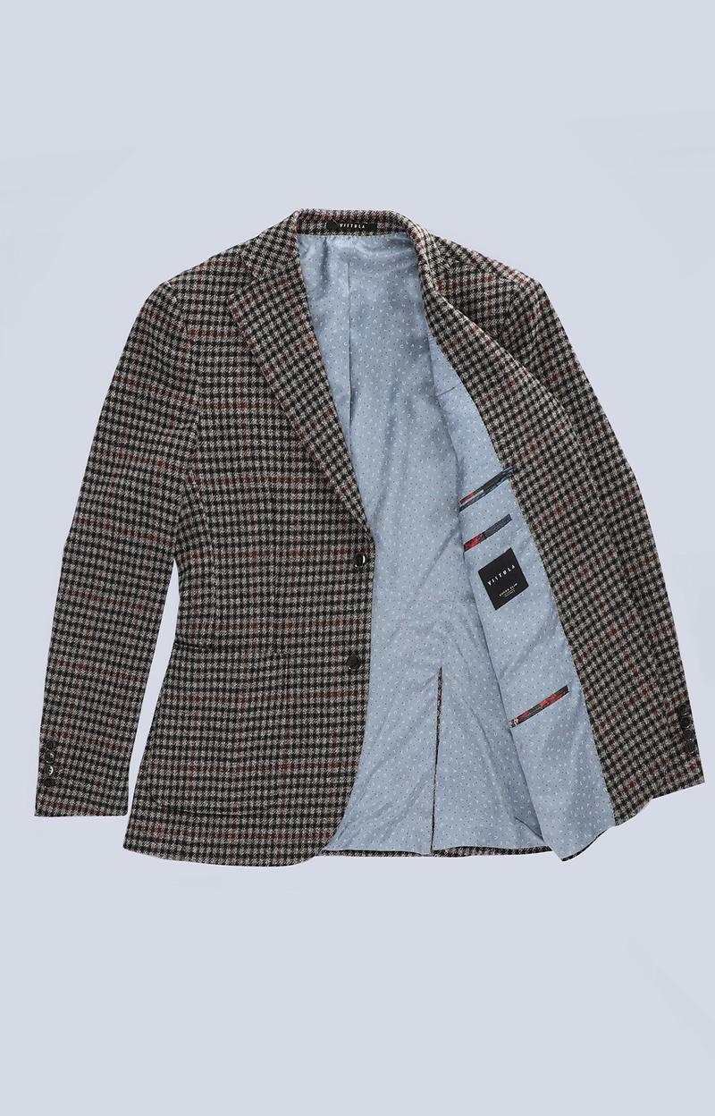 Akcesoria do marynarki w kratę